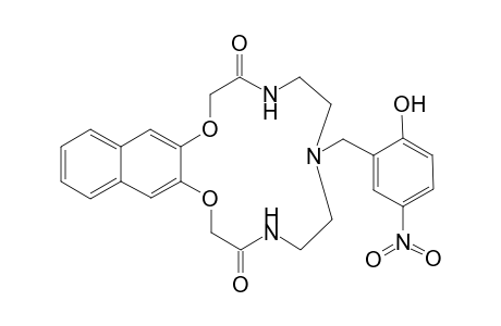 5,6,7,8,9,10-Hexahydro-7-[(2'-hydroxy-5'-nitrophenyl)methyl]-2H-naphtho[2,3-b]-(1,4-dioxa-7,10,13-triaza)cyclopentadecine-3,11(4H,12H)-dione