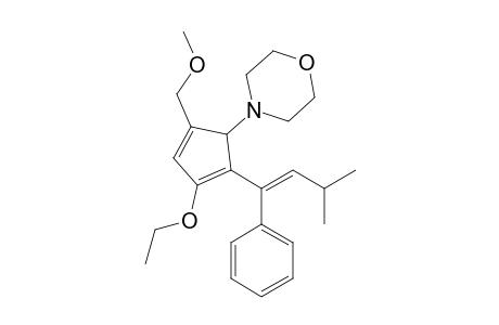 4-[3-ethoxy-5-(methoxymethyl)-2-[(E)-3-methyl-1-phenyl-but-1-enyl]cyclopenta-2,4-dien-1-yl]morpholine