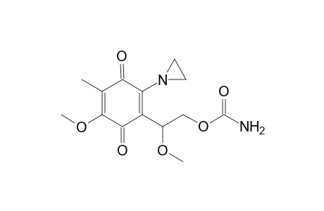 2-(1'-Aziridinyl)-3-[1''-methoxy-2"-carbamoyloxy)ethyl]-5-methoxy-6-methyl-1,4-benzoquinone