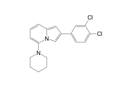 2-(3,4-dichlorophenyl)-5-piperidin-1-ylindolizine