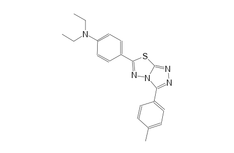 N,N-diethyl-4-[3-(4-methylphenyl)[1,2,4]triazolo[3,4-b][1,3,4]thiadiazol-6-yl]aniline