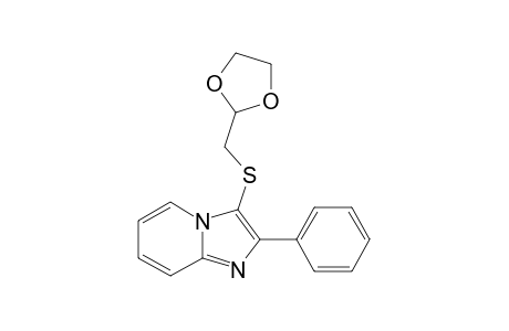 3-{[(1,3-Dioxolan-2-yl)methyl]thio}-2-phenylimidazo[1,2-a]pyridine