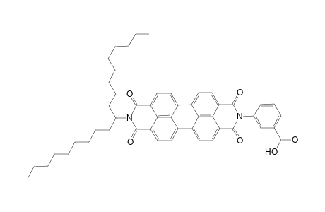 N-(1'-Nonyldecyl)-N'-[(hydroxycarbonyl)-1'',3''-phenylene]perylene-3,4 : 9,10-tetracarboxylic acid - 3,4 : 9,10-diimide