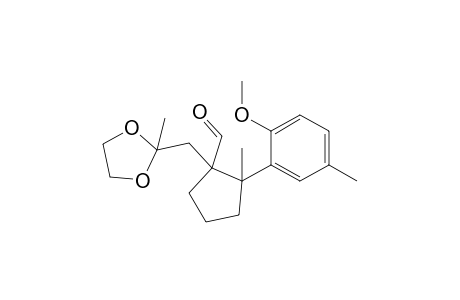 1-Formyl-1-[2,2-(ethylenedioxy)propyl]-2-(2-methoxy-5-methylphenyl)-2-methyl-cyclopentane