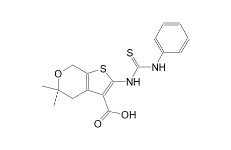 2-[(anilinocarbothioyl)amino]-5,5-dimethyl-4,7-dihydro-5H-thieno[2,3-c]pyran-3-carboxylic acid
