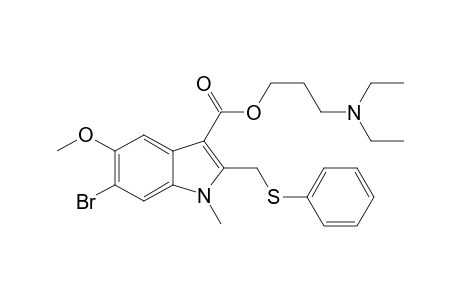 3-(diethylamino)propyl 6-bromanyl-5-methoxy-1-methyl-2-(phenylsulfanylmethyl)indole-3-carboxylate