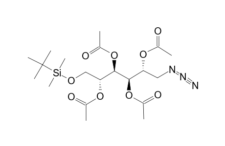 2,3,4,5-TETRA-O-ACETYL-1-AZIDE-6-O-(TERT.-BUTYLDIMETHYLSILYL)-1-DEOXY-D-MANNITOL
