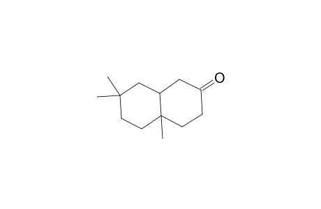 2(1H)-Naphthalenone, octahydro-4a,7,7-trimethyl-, trans-