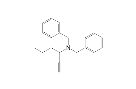N,N-Dibenzyl-1-hexyn-3-amine