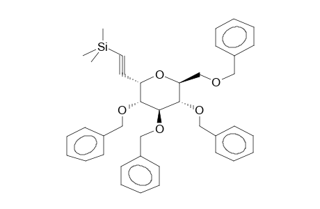 ALPHA-1,5-ANHYDRO-1-C-(TRIMETHYLSILYLETHYNYL)-2,3,4,6-TETRA-O-BENZYL-D-GLUCITOL