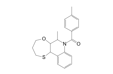 6-METHYL-7-PARA-TOLUOYL-2,3,4,5A,6,11-B-HEXAHYDRO-[1.4]-OXATHIEPINO-[2.3-C]-QUINOLINE