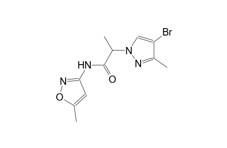 2-(4-bromo-3-methyl-1H-pyrazol-1-yl)-N-(5-methyl-3-isoxazolyl)propanamide