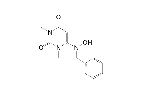6-[N-Benzylhydroxylamino]-1,2,3,4-tetrahydro-1,3-dimethyl-(1,3)-pyrimidine-2,4-dione