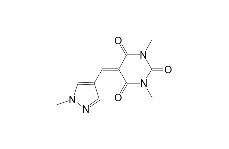 2,4,6(1H,3H,5H)-Pyrimidinetrione, 1,3-dimethyl-5-[(1-methyl-1H-pyrazol-4-yl)methylene]-