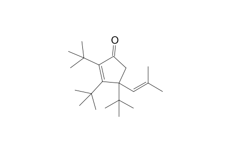 2,3,4-tris(t-Butyl)-4-(2'-methylpropen-1'-yl)-2-cyclopenten-1-one