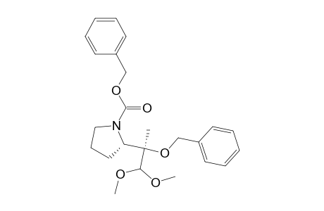 (2S)-N-[(Benzyloxy)carbonyl]-2-[(R)-1-(benzyloxy)-1-(dimethoxymethyl)ethyl]pyrrolidine