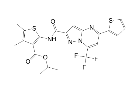 isopropyl 4,5-dimethyl-2-({[5-(2-thienyl)-7-(trifluoromethyl)pyrazolo[1,5-a]pyrimidin-2-yl]carbonyl}amino)-3-thiophenecarboxylate