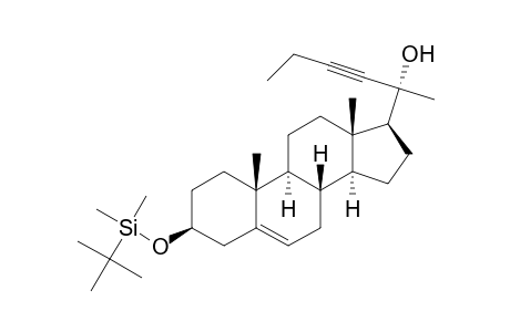26,27-Dinorcholest-5-en-22-yn-20-ol, 3-[[(1,1-dimethylethyl)dimethylsilyl]oxy]-, (3.beta.)-