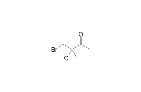 4-Bromo-3-chloro-3-methylbutan-2-one