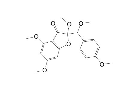 3(2H)-Benzofuranone, 2,4,6-trimethoxy-2-[methoxy(4-methoxyphenyl)methyl]-