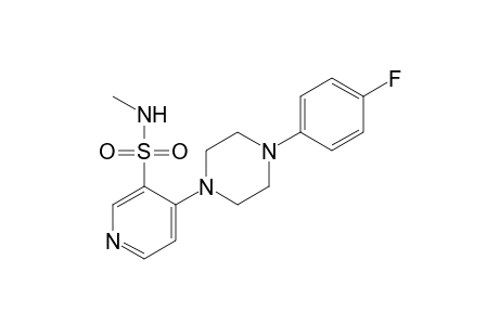 4-[4-(p-fluorophenyl)-1-piperazinyl]-N-methyl-3-pyridinesulfonamide
