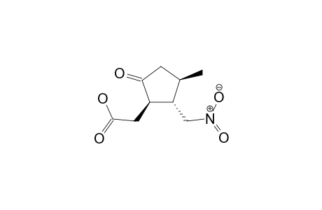 (1R)-(1a,2beta,3a)-(+)-3-Methyl-2-nitromethyl-5-oxocyclopentaneacetic acid