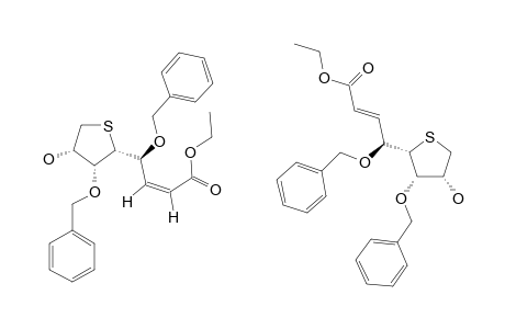 ETHYL-(E/Z)-(R)-BENZYLOXY-4-[(2'R,3'R,4'S)-3'-BENZYLOXY-4'-HYDROXY-THIOLAN-2'-YL]-2-BUTENOATE