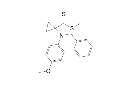 1-[N-Benzyl-N-(4-methoxyphenyl)amino]cyclopropanecarbodithioic acid methyl ester