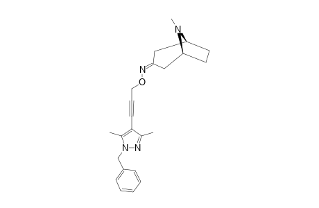 3-TROPINONE-O-[3-[1-BENZYL-3,5-DIMETHYL-1H-PYRAZOL-4-YL]-2-PROPYN-1-YL]-OXIME