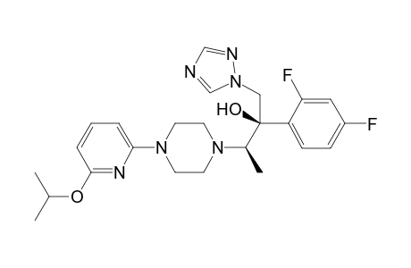 (2R,3R)-2-(2,4-difluorophenyl)-3-(4-(6-(isopropyloxy)pyridin-2-yl)piperazin-1-yl)-1-(1H-1,2,4-triazol-1-yl)butan-2-ol