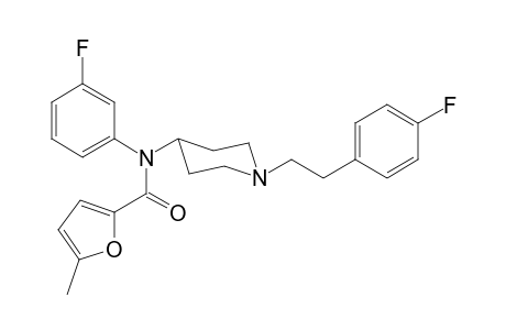 N-(3-Fluorophenyl)-N-(1-[2-(4-fluorophenyl)ethyl]piperidin-4-yl)-5-methylfuran-2-carboxamide