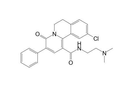 10-Chloro-N-[2-(dimethylamino)ethyl]-6,7-dihydro-4-oxo-3-phenyl-4H-benzo[a]quinolizine-1-carbox-amide