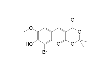 5-(3-bromo-4-hydroxy-5-methoxybenzylidene)-2,2-dimethyl-1,3-dioxane-4,6-dione