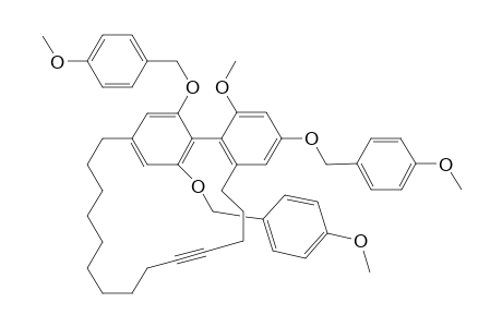 6,4'-(Cyclotetradec-4-yndiyl)-2-methoxy-4,2',6'-tris(4-methoxybenzyloxy)biphenyl