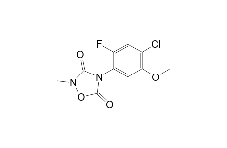 2-Methyl-4-(4'-chloro-2'-fluoro-5'-methoxyphenyl)-1,2,4-oxadiazolidine-3,5-dione