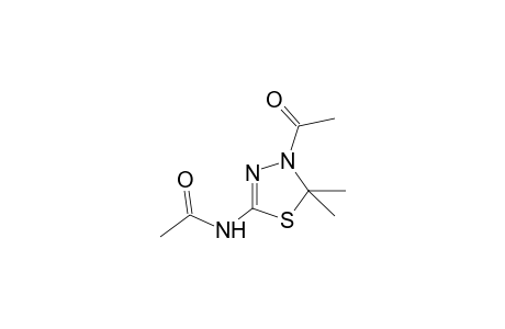 N-(4-acetyl-5,5-dimethyl-deltasquare-1,3,4-thiadiazolin-2-yl)acetamide