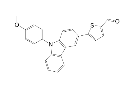 5-(9-(4-Methoxyphenyl)-9H-carbazol-3-yl)thiophene-2-carbaldehyde