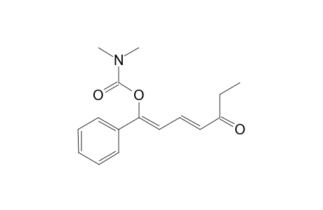 (1Z,3E)-5-oxo-1-phenylhepta-1,3-dien-1-yl dimethylcarbamate