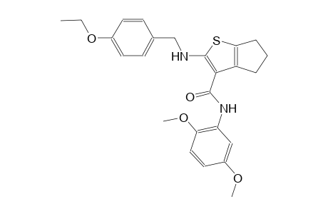 4H-cyclopenta[b]thiophene-3-carboxamide, N-(2,5-dimethoxyphenyl)-2-[[(4-ethoxyphenyl)methyl]amino]-5,6-dihydro-