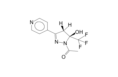1-acetyl-3-(4-pyridyl)-5-hydroxy-5-trifluoromethyl-2-pyrazoline