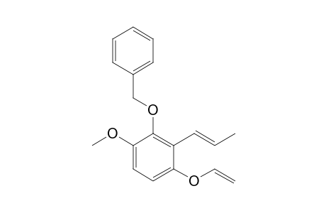 1-Ethenoxy-4-methoxy-3-phenylmethoxy-2-[(E)-prop-1-enyl]benzene