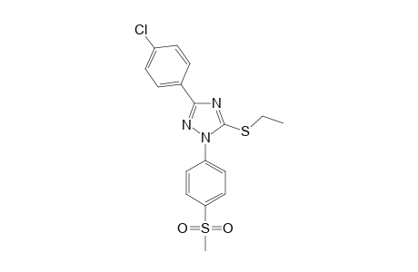 1-[4-(METHYLSULFONYL)-PHENYL]-3-(4-CHLOROPHENYL)-5-(ETHYLTHIO)-1H-1,2,4-TRIAZOLE