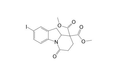 Dimethyl 2-iodo-6-oxo-7,8,9a,10-tetrahydropyrido[1,2-a]indole-9,9(6H)-dicarboxylate