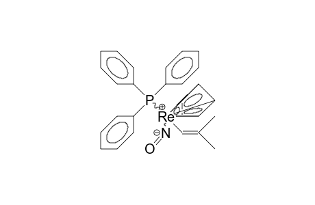 /.eta.-5/-Cyclopentadienyl-nitroso-triphenylphosphino-2-methyl-1-propenyl rhenium