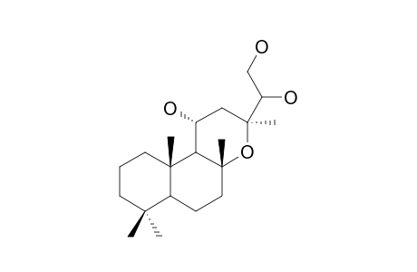 TARAPACANOL-A;11-ALPHA,14,15-TRIHYDROXY-13-EPI-MANOYLOXIDE
