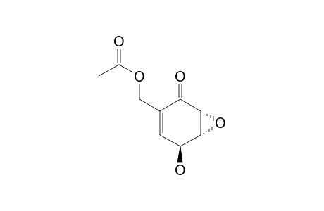 acetic acid [(1R,2S,6R)-2-hydroxy-5-keto-7-oxabicyclo[4.1.0]hept-3-en-4-yl]methyl ester