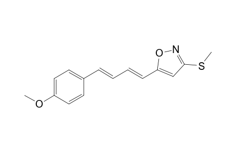 5-[(1E,3E)-4-(4-methoxyphenyl)buta-1,3-dienyl]-3-(methylthio)isoxazole
