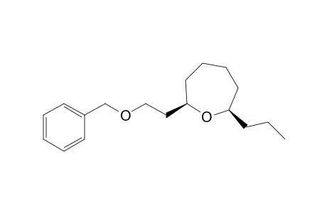 Oxepane, 2-[2-(phenylmethoxy)ethyl]-7-propyl-, (2R-cis)-