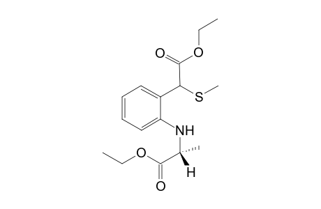 (2R)-Ethyl 2-[2-{(Ethoxycarbonyl)(methylsulfanyl)methyl}phenylamino]propionate