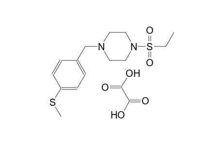 1-(ethylsulfonyl)-4-(4-(methylthio)benzyl)piperazine oxalate